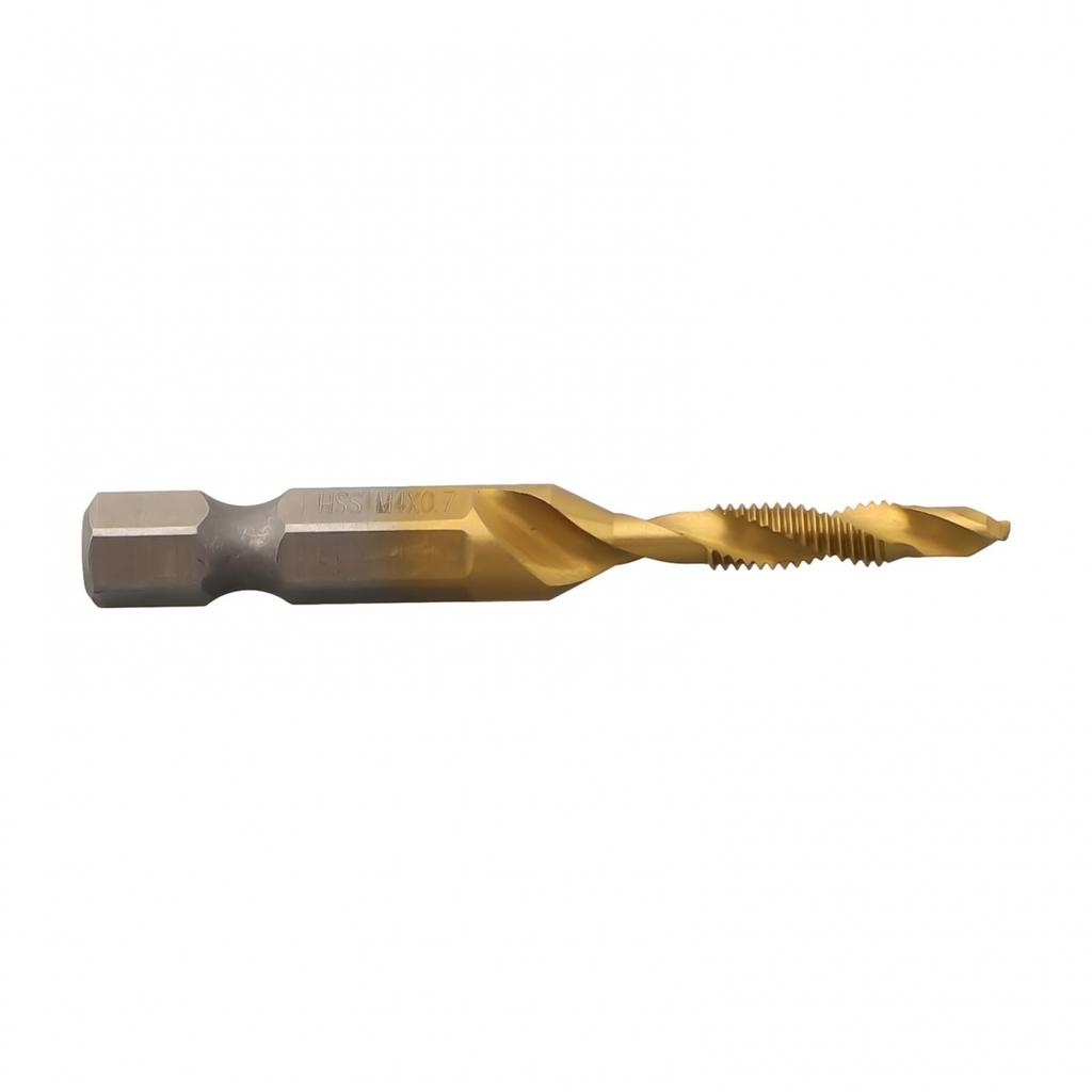 1 stücke Hex Schaft Metric Tap Gold HSS 4341 Loch Tippen Anfasen In