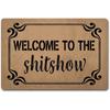1Pc Welcome Door Rug A Variety of Letter Patterns Non-slip Floormat Bedroom Kitchen Entrance Doormat Machine Washable Carpet