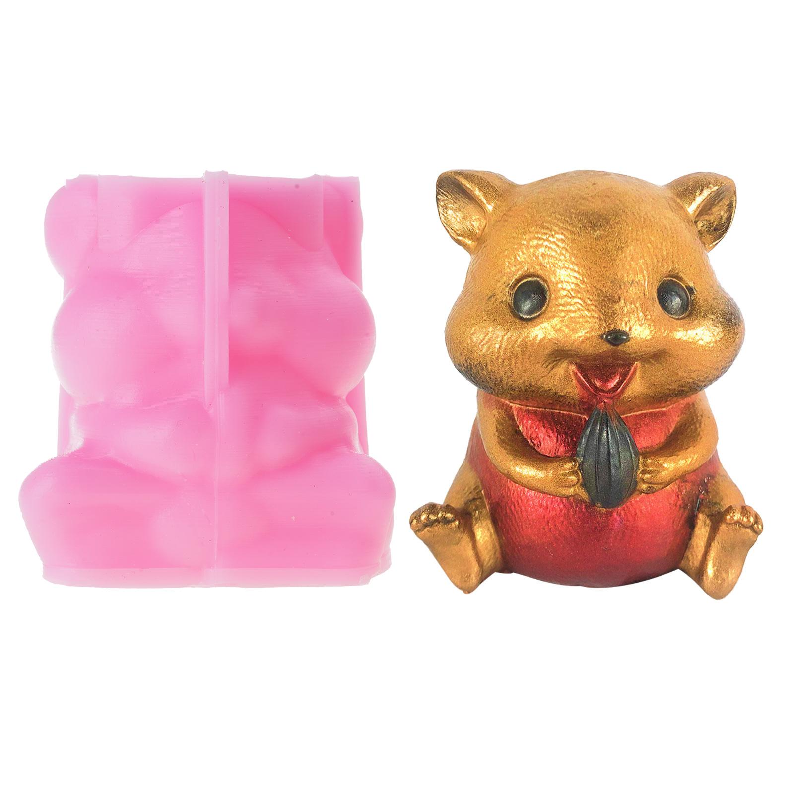 

Silicone Soap Molds Squirrel Shape Crafts Mold Silicone Scented Candle Moulds Hand-Making Supplies for Hand-Making Craft 1