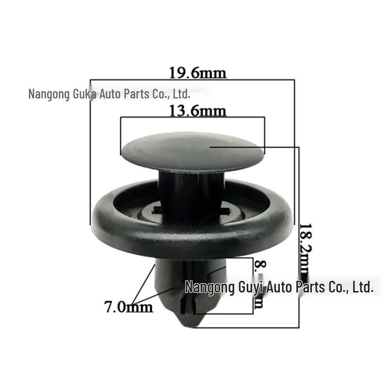 Toyota Push-In Clip for E'Z, Camry, Highlander, BYD Radiator Cover Panel