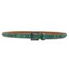 Women's 2.3cm Wide Rhinestone Leather Belt - European and American Cowboy Style Waistband