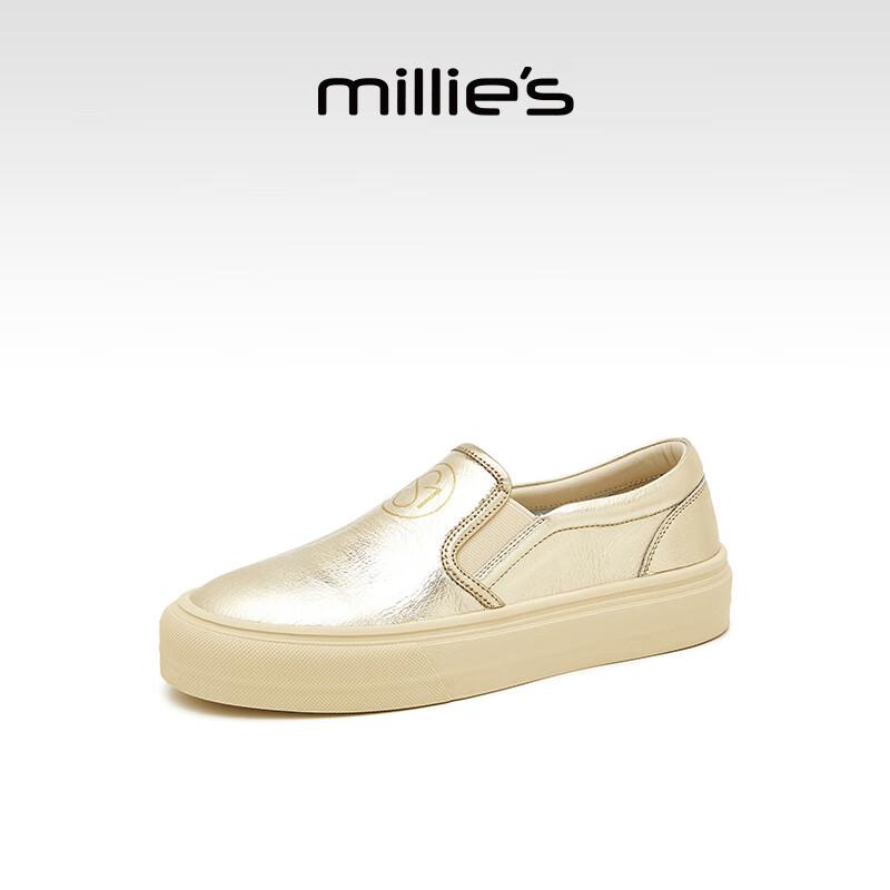 Millies Women s Genuine Leather Slip-On Loafers EU 35