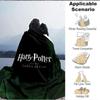1pc Harry Potter Flannel Throw Blanket - HD Printed Lightweight Soft Warm All-Season Blanket for Sofa, Bed, Travel, Camping 034
