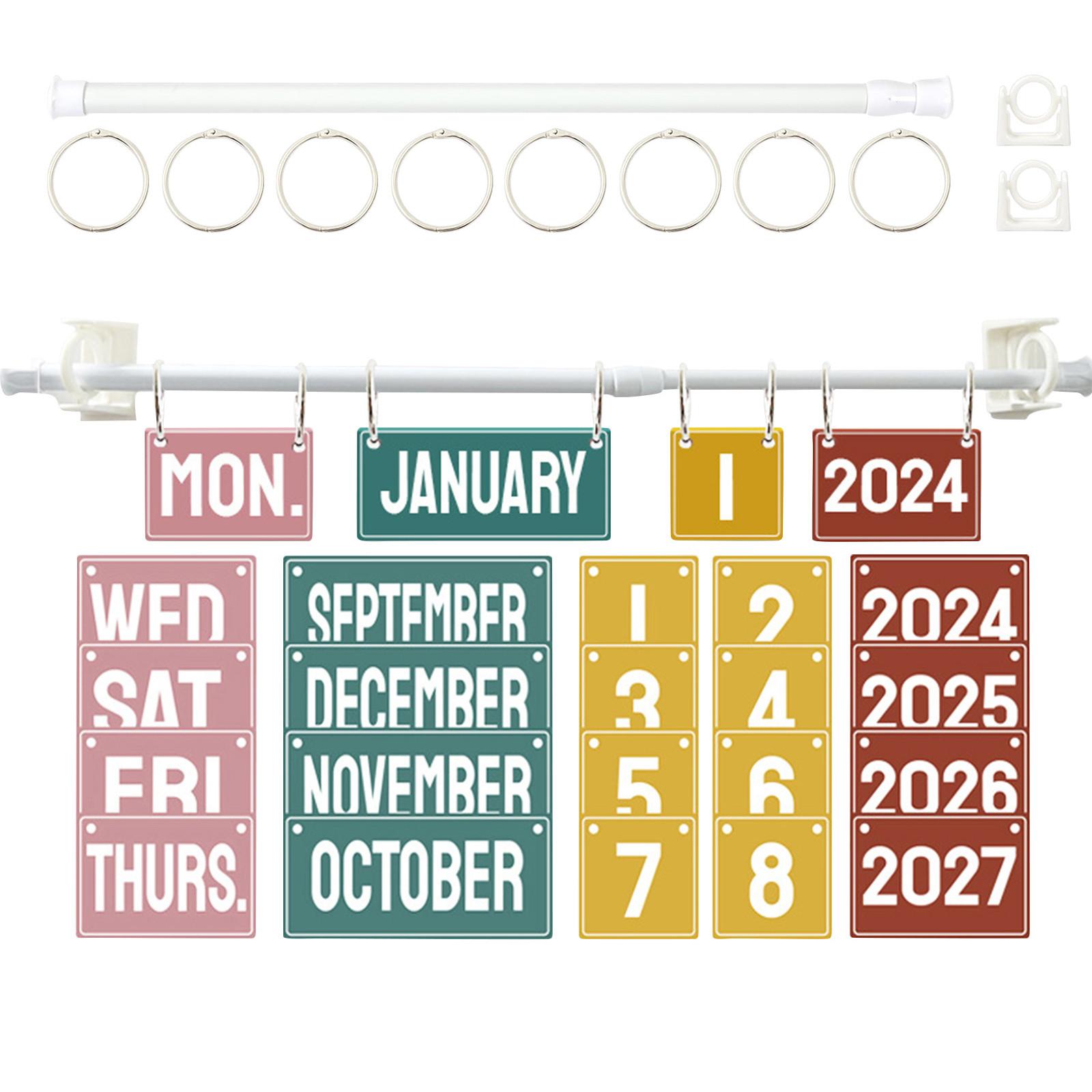 

Украшение для дома в стиле бохо-класса Перекидной календарь Этикетка Бумага Карточка One Size розовый