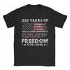 250 Years American Flag Anniversary USA 250th Birthda Cotton T Shirt For Unisex Summer Round Neck Tees Oversized Clothes