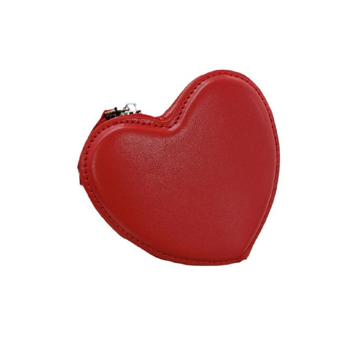 Cute Wallets For Women Fashion Wallet Card Coin PU Leather Purse With Zipper Girl Holder Lady Heart Shape Kawaii Clutch Bag