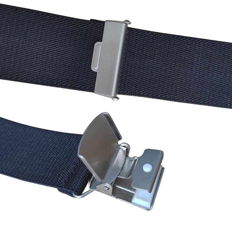 Elastische Hosenträger für Erwachsene mit 4 Clips für Herren und Damen, Hosenträger-Clips, 23 Farben optional