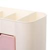 Schreibtisch Schubladen Organizer Multifunktional Ordentliche Organisation Kunststoff Make-up Schmuck Aufbewahrungsbox Hellrosa