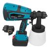 Cordless Paint Sprayer Gun Electric 21V Lithium Battery Rechargeable 1000ml US Plug 100?240V