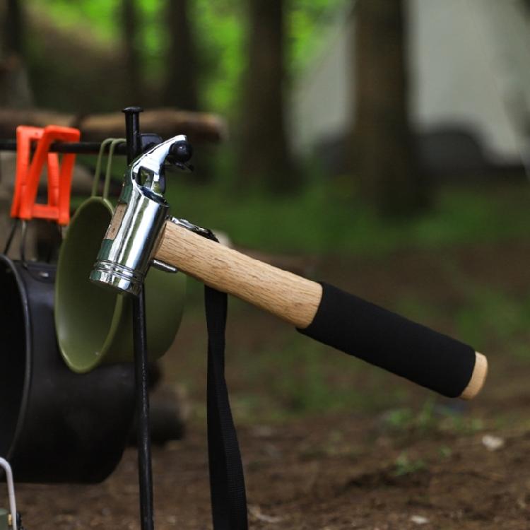 Camping Tent Hammer with Holding Strap, Camping Hammer Camping Mallets Tent Peg Puller, Multifunctional Hammer for Tent
