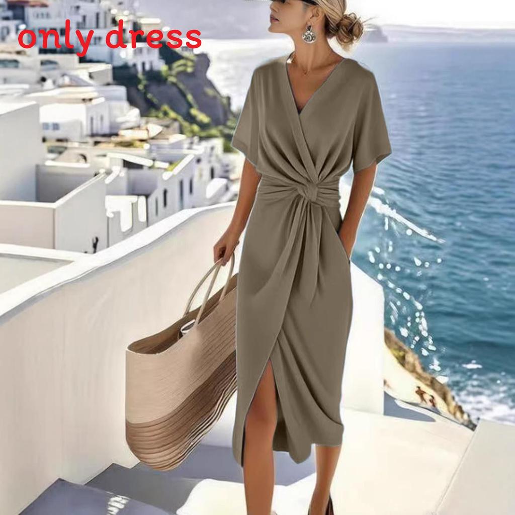 Zomer Mode Jurk Met Strik Taille Voor Vrouwen Business Casual Reis Kleding