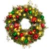 Christmas Wreath Door Hanging Decor Home Mall Window Party Festive Simulation Ornament