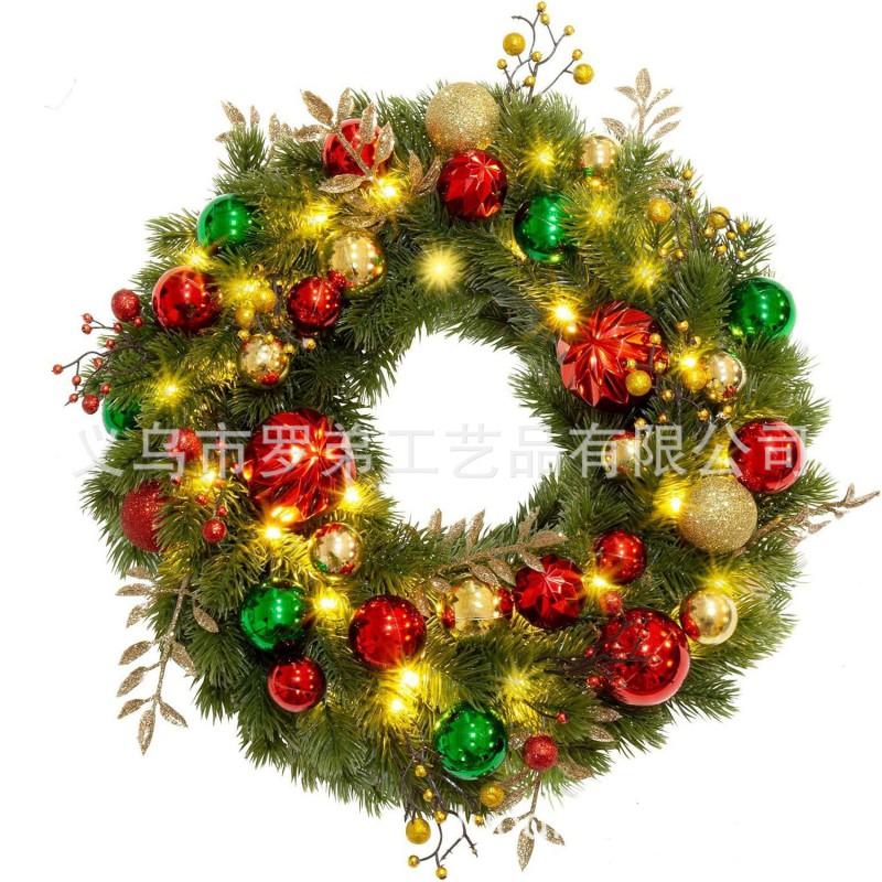 Christmas Wreath Door Hanging Decor Home Mall Window Party Festive Simulation Ornament