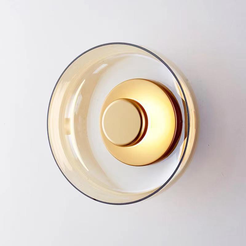 Modern Led Wall Lamp Glass Nordic Living Bedroom Bedside Lamp Kitchen Lighting Bowl Hanging Sconces Indoor Decor Light Fixtures