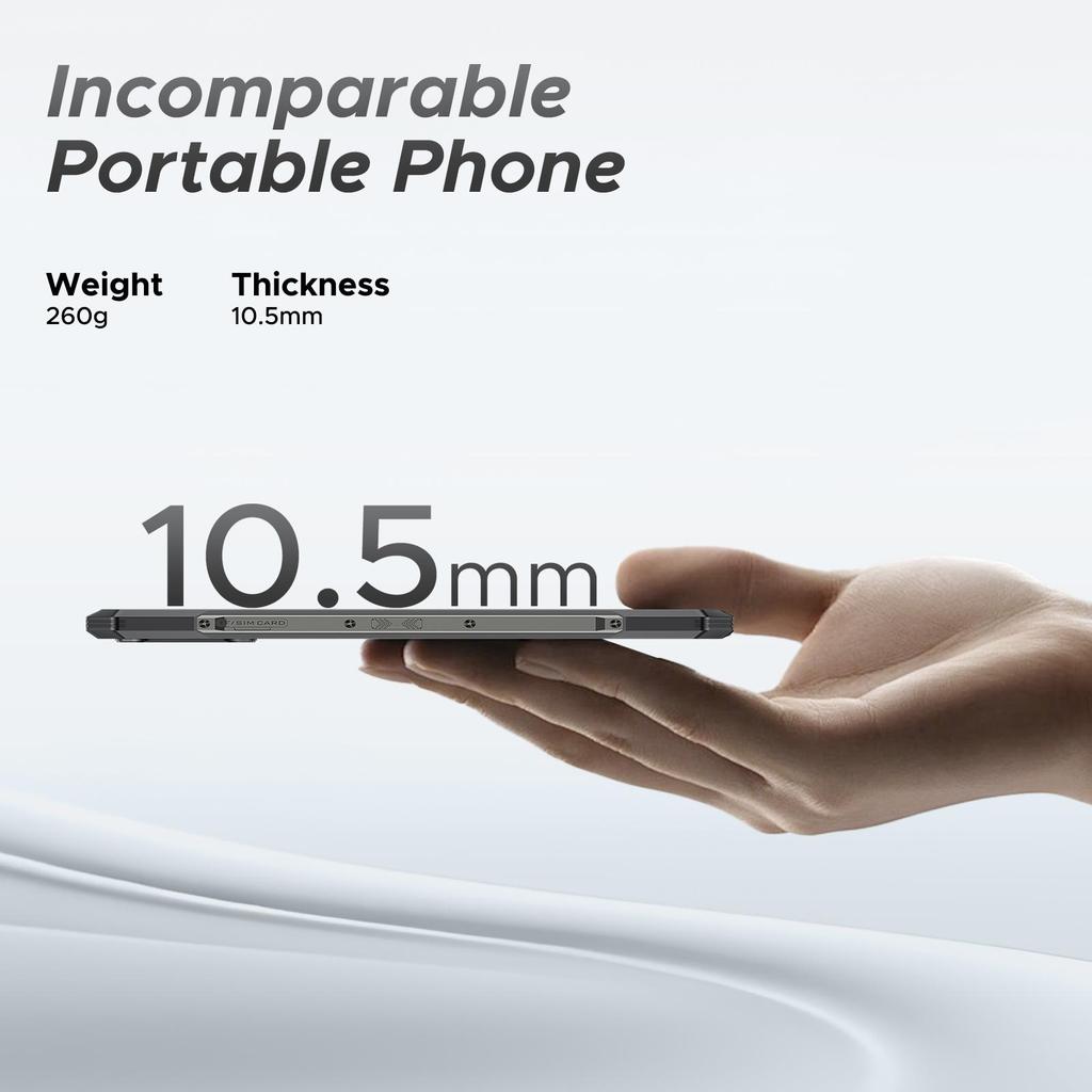 DOOGEE Blade GT Odolný smartphone, 32GB+256GB/2TB, 120Hz 6,72'' FHD+, Dynamický efekt LED světla