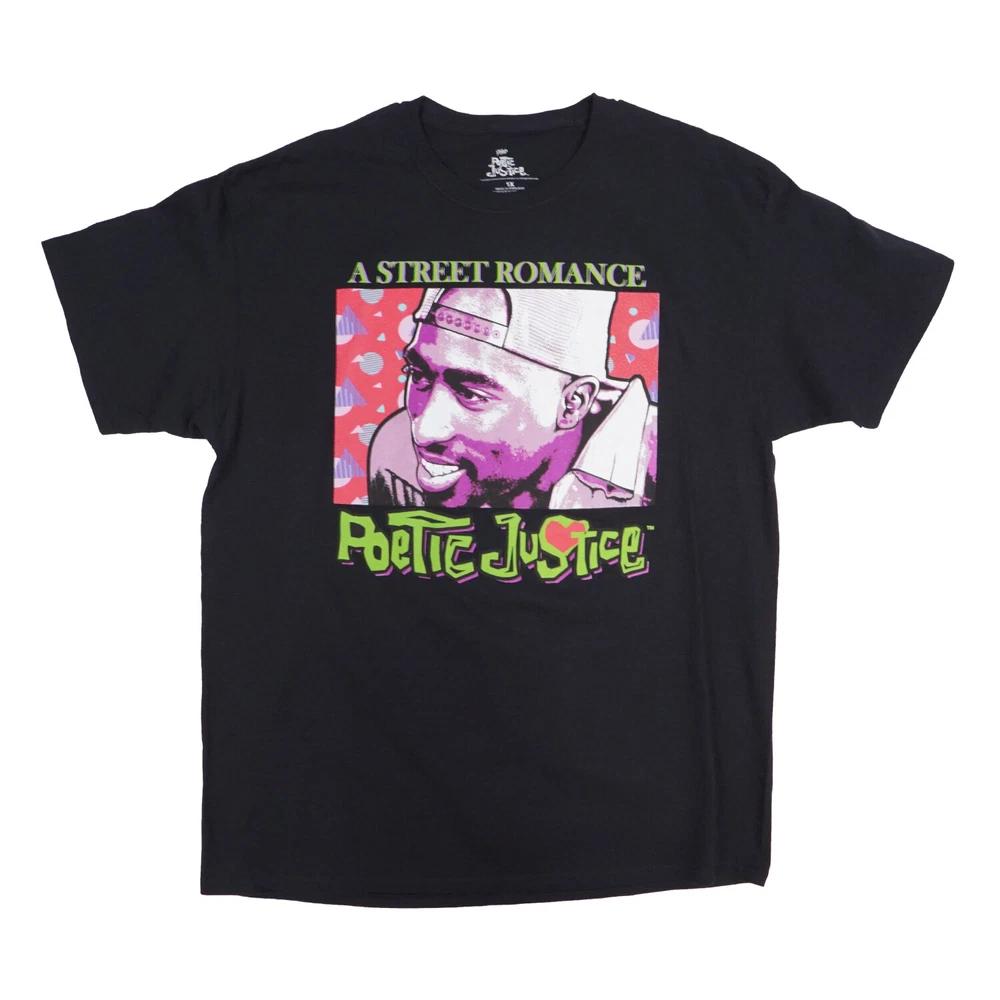 Poetic Justic Tupac T Shirt Black Snap Back S