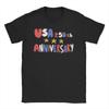 USA 250. Jubiläum Schöne Herren Damen T-Shirts Humorvolle T-Shirts Kurzarm Rundhals T-Shirt Baumwolle Geschenkidee Kleidung