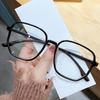 Large Frame Square Transparent Lens Glasses - Women'S And Men'S Simple And Fashionable Blue Light Blocking Computer Glasses