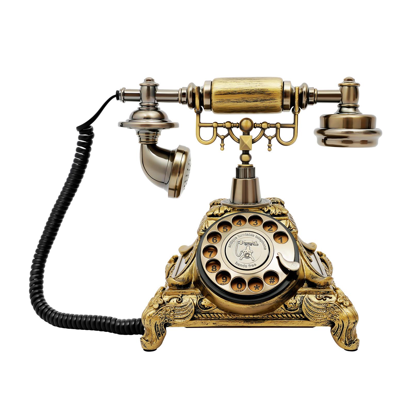 

Rotary Dial Phone Antique Telephone European Style Office Desk Decor Phone United States