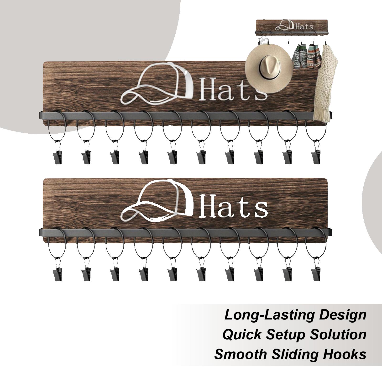 Настенная вешалка для шляп многофункциональный держатель с 20 крючками настенный держатель для шляп для семьи друзей ванной комнаты кухни прихожей дома для помещений China Mainland 6280₽