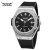 Montre Mécanique Automatique Complète Jaragar Mode Homme Casual Caoutchouc Calendrier