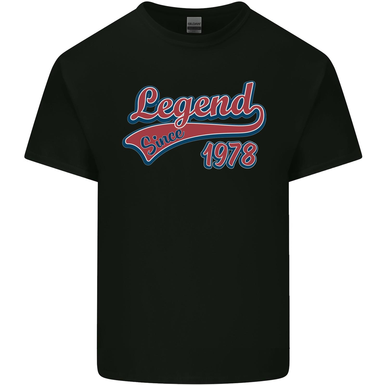 Legend Since 48th Birthday 1978 Mens Light Cotton T-Shirt S разноцветный