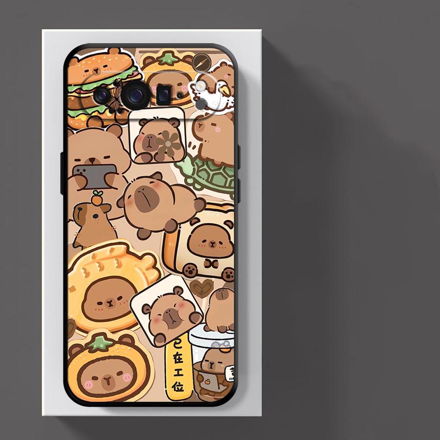 Cute Capybara Case for Google Pixel 10A 8a 6 7 8 Pro 6a 7a 10 9 Pro XL 9a Funda Phone Cover