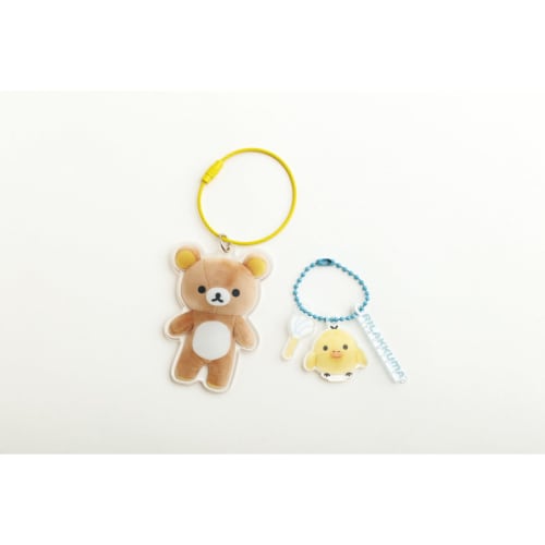 San-X Rilakkuma "Choose Friends" Acrylic Keychain, Rilakkuma, AB28301, H75 x W53mm