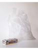 Ordy Garbage Bags with 55cm Wide X 70cm Long Wider Than Other Easier To Fit Over Trash Compact Pack of 50 Handles, Semi-Transparent, 30L, (5cm Brands,