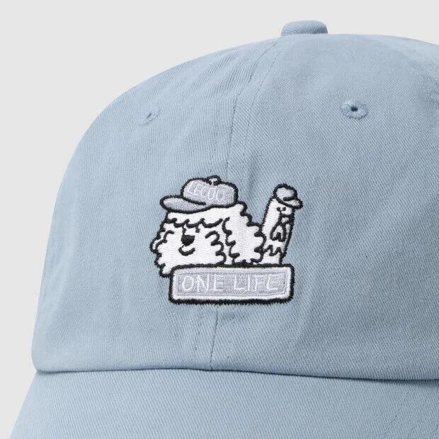 ONE LINE Collaboration Cotton Twill Ball Cap - Blue QR323XCP73