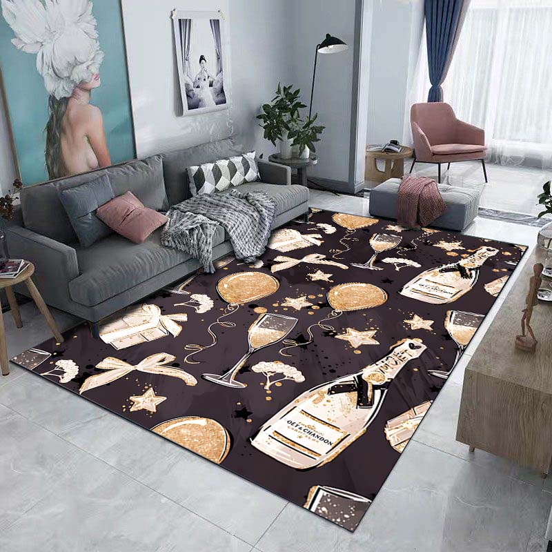 Fashion Beauty Lipstick High Heels Pattern Floor Rug 15 Sizes Living Room Bedroom Bedside Bathroom Floor Mat Area Rug Home Decor