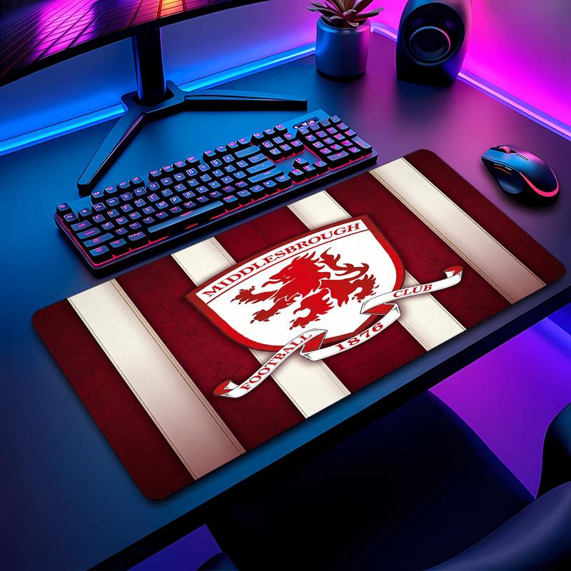 Middlesbrough Football Pattern Mouse Pad Non?Slip Rubber Base Gaming Mousepad For Desk Office Home