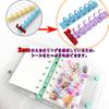 A7 mini 20 A7 refill x 20 sticker shrink mini card fan collage mini sticker book included (Purple + + sheets) sheets, book, plastic, transparent,