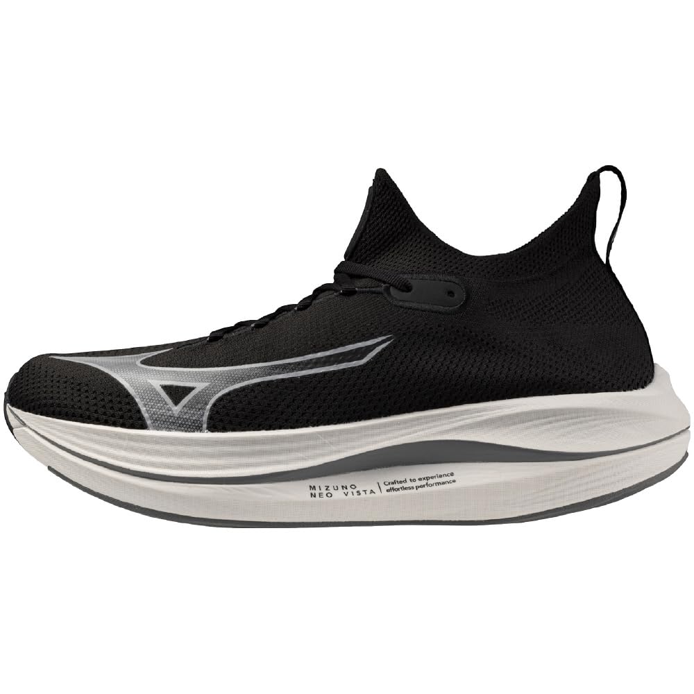 Mizuno NEO VISTA Running Thick Black X Dark Gray X Light 2E Shoes, Jogging, Marathon, Training, Sports, Lightweight, Resilient, Sole, Gray, 28.5 Cm,