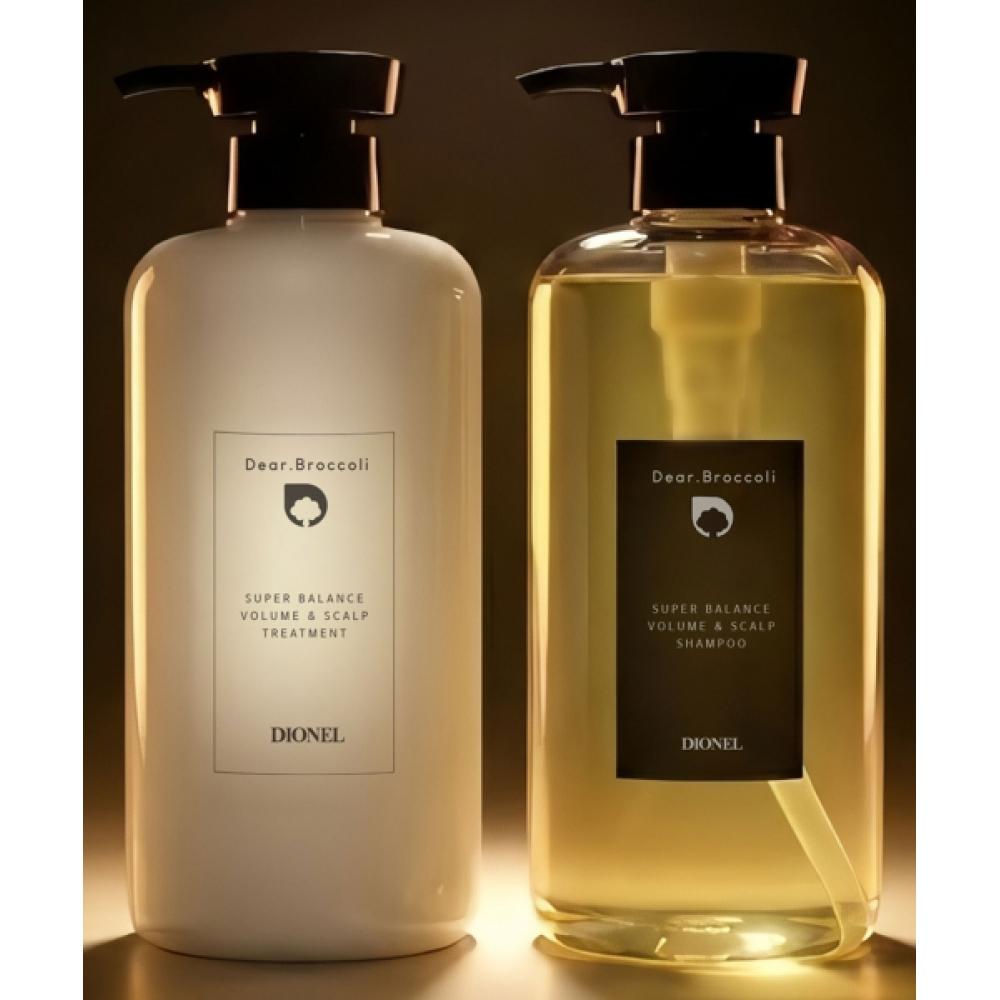 Dionel Dear Broccoli Super Balance Volume   Scalp Shampoo 750ml + Treatment 750ml NONE