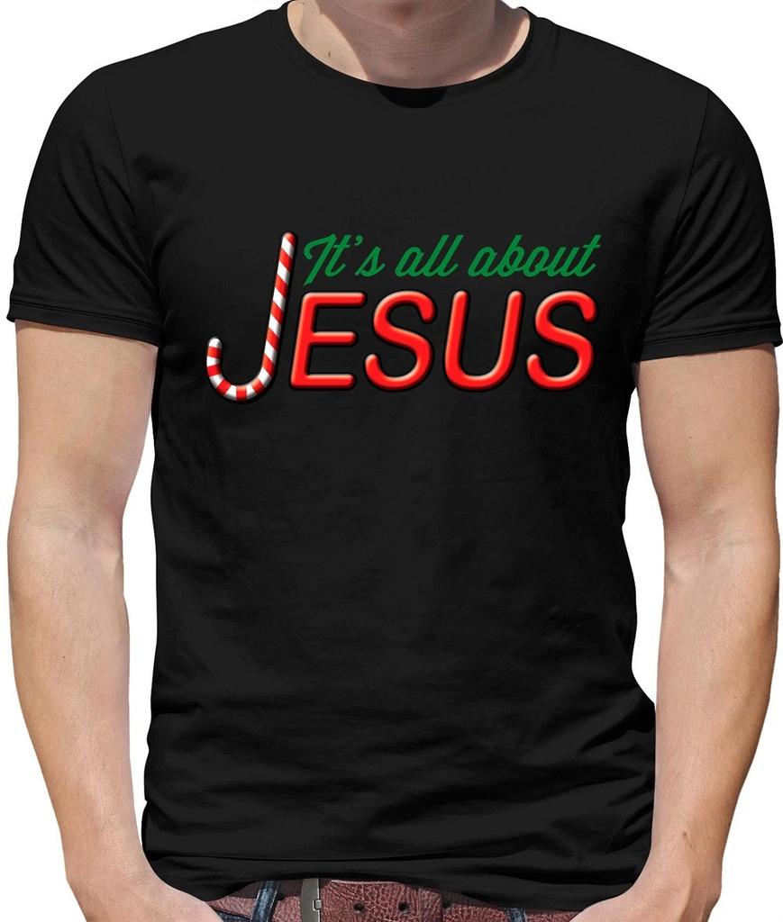 It's All About Jesus - Mens T-Shirt - Christmas Xmas Love Worship God
