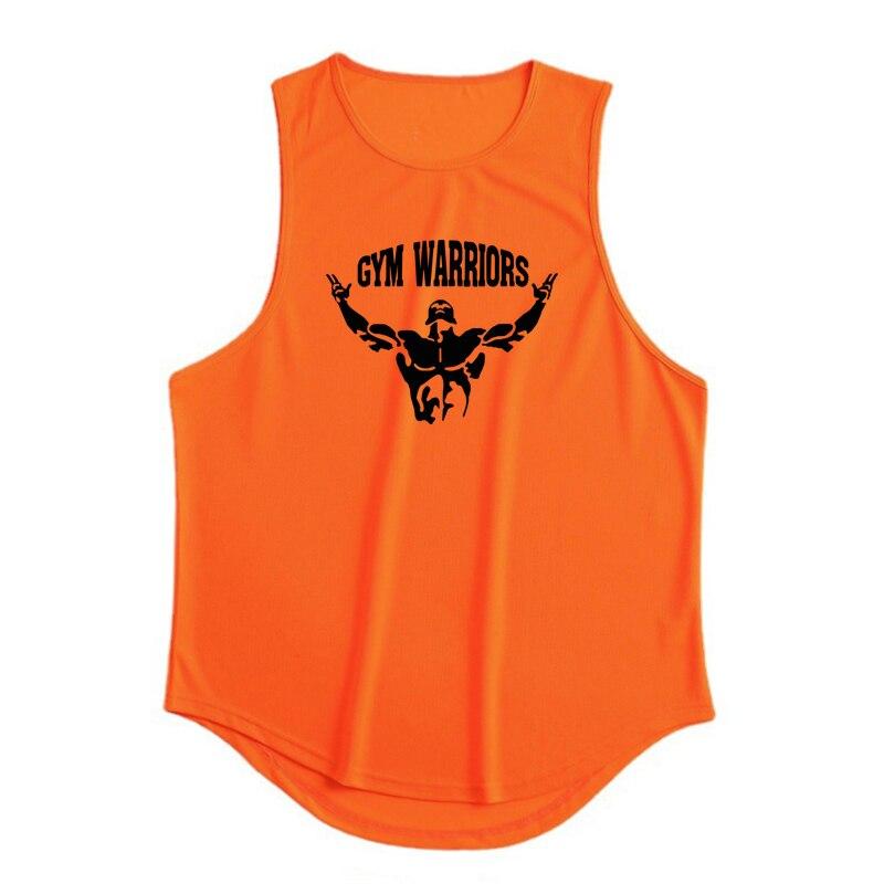 

Muscleguys Мужская одежда для зала Летние сетчатые дышащие тренировочные майки спортивные повседневные без рукавов 6 цветов XXL оранжевый