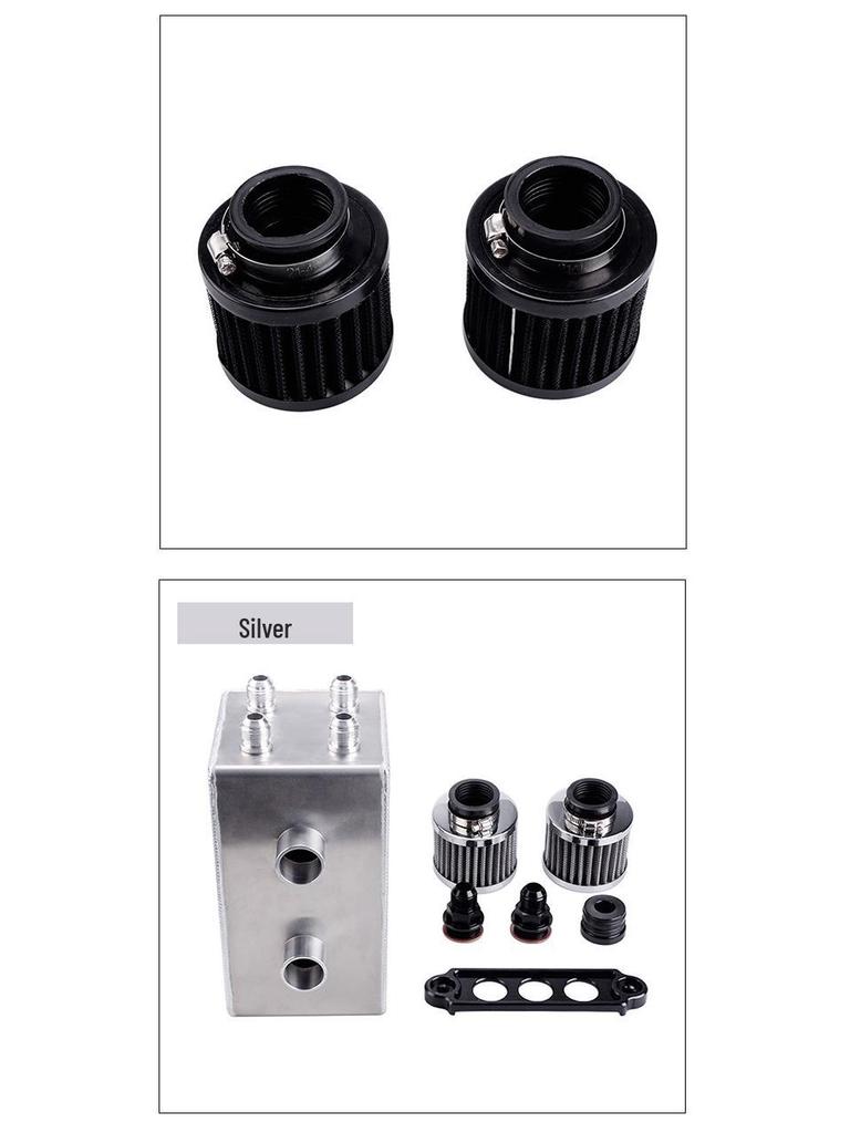 Honda Civic 92-00 Dual Hole Oil Catch Tank Aluminum Breather Filter