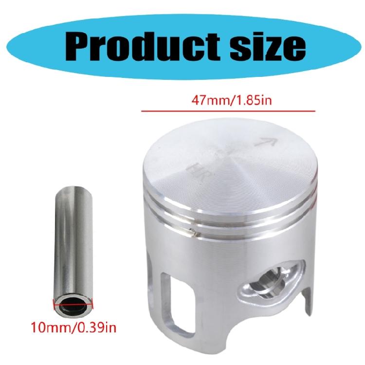 Kit Cilindro Pistone Anelli Big Bore da 47mm per Scooter 2 Tempi 70cc JOG