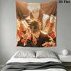 Jujutsu Kaisen Wall Tapestry Aesthetic Wall Hanging Printed Fabric Blanket Decorative Tapestries for Bedroom Living Room Home Decor