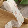Double Velvet Lace Trim Fabric 1.50in×10 Yard Chiffon Tape Bouquet Ribbons DIY Gift Wrapping Cake Packaging Ribbons for Crafts