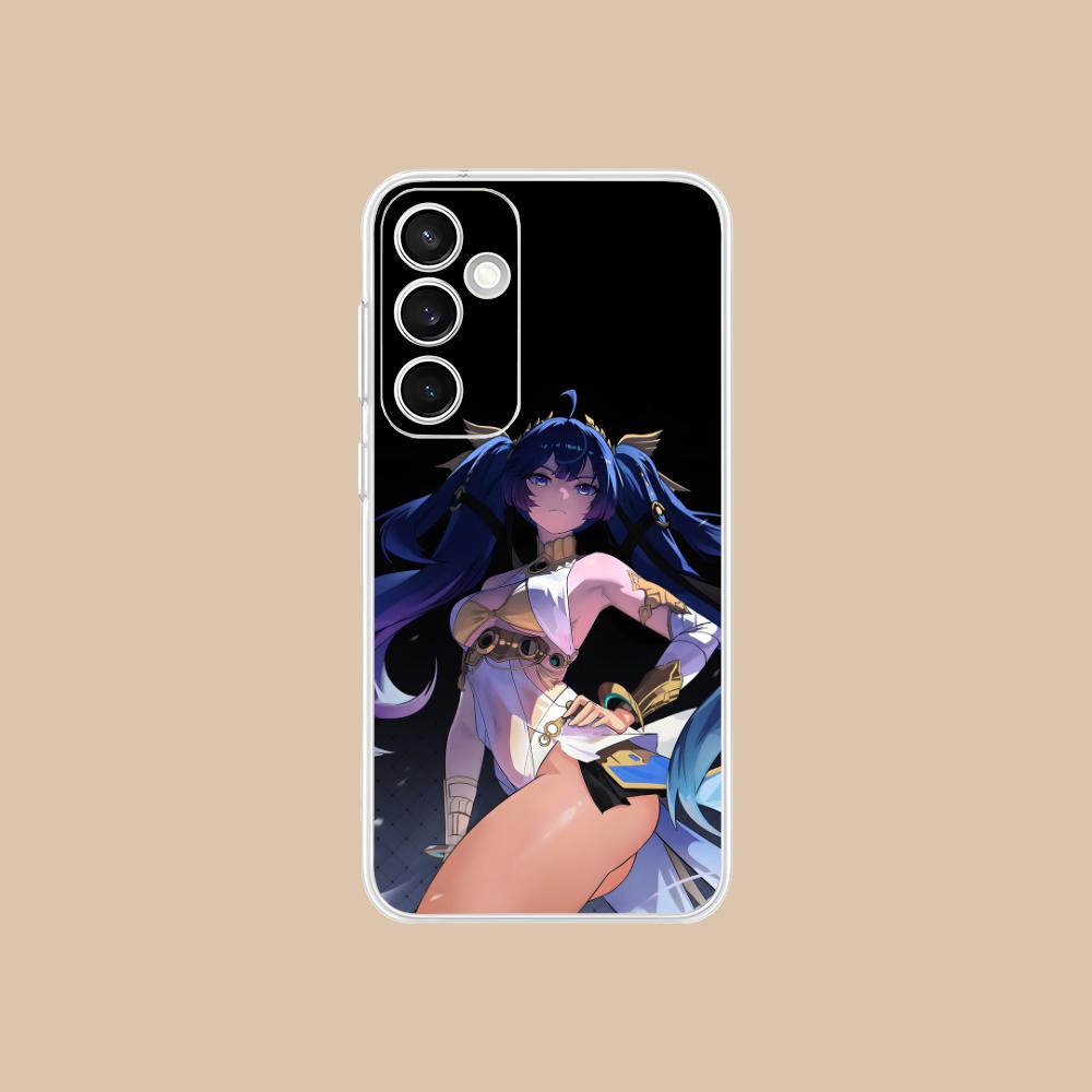 Wuthering Waves Luno Phone Case for Samsung Galaxy S25 S24 S23 S22 S21Plus FE Ultra Clear Colorful Cover Cellphones Pretty