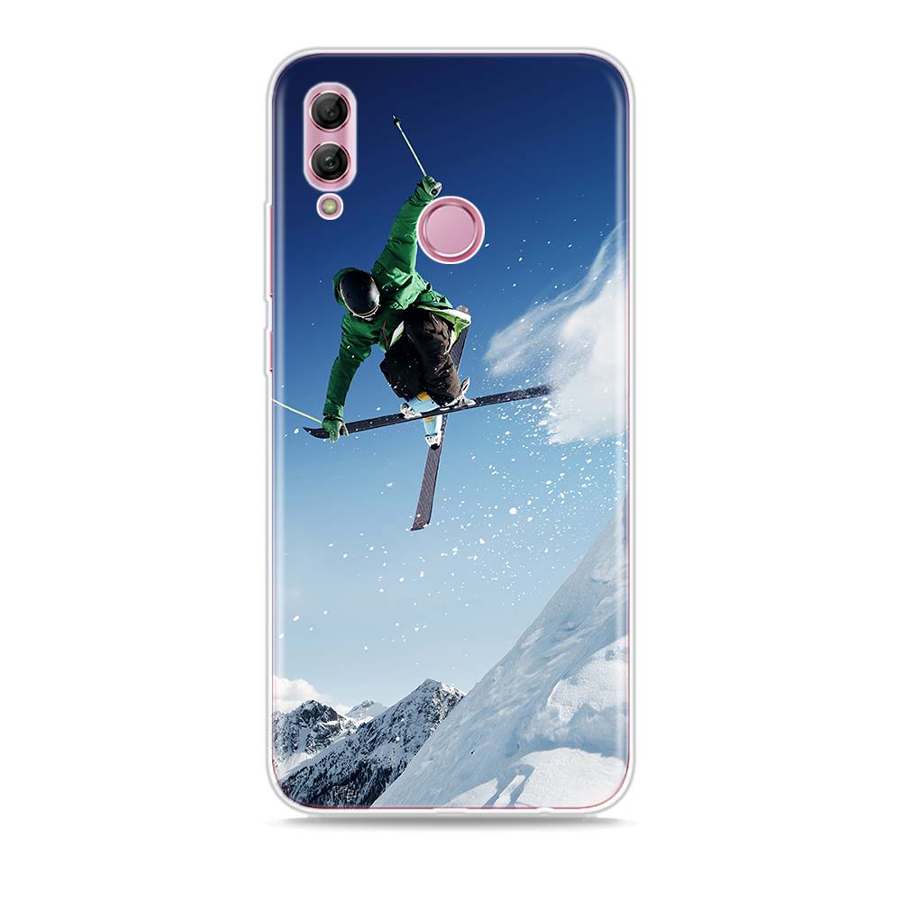 Skidåkning Snö Snowboard Silikonskydd För Honor 30 30S 30i 9 10 9A 9C 9S 9N 10i 10X 9X Lite Pro 5G Fodral