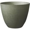 Round Flower Pot Ø 50 Cm - EDA - Element - 47.8 L - Drainage System - Indoor / Outdoor - Ø 48.8 X H 38.4 Cm - Khaki