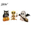 Desktop Halloween Ornament 3Pcs Decoration, Resin Micro Landscape Miniature Figurines, Cute Ghost Store Holiday Display Decor Pumpkin Fairy Garden for