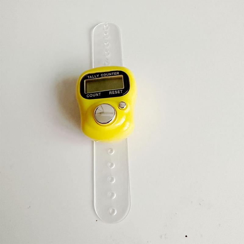 Міні-лічильник пальців РК-дисплея з електричним цифровим дисплеєм зі світловим підрахунком лічильника стібків маркер шиття в'язання ткання Будда молитися футбол