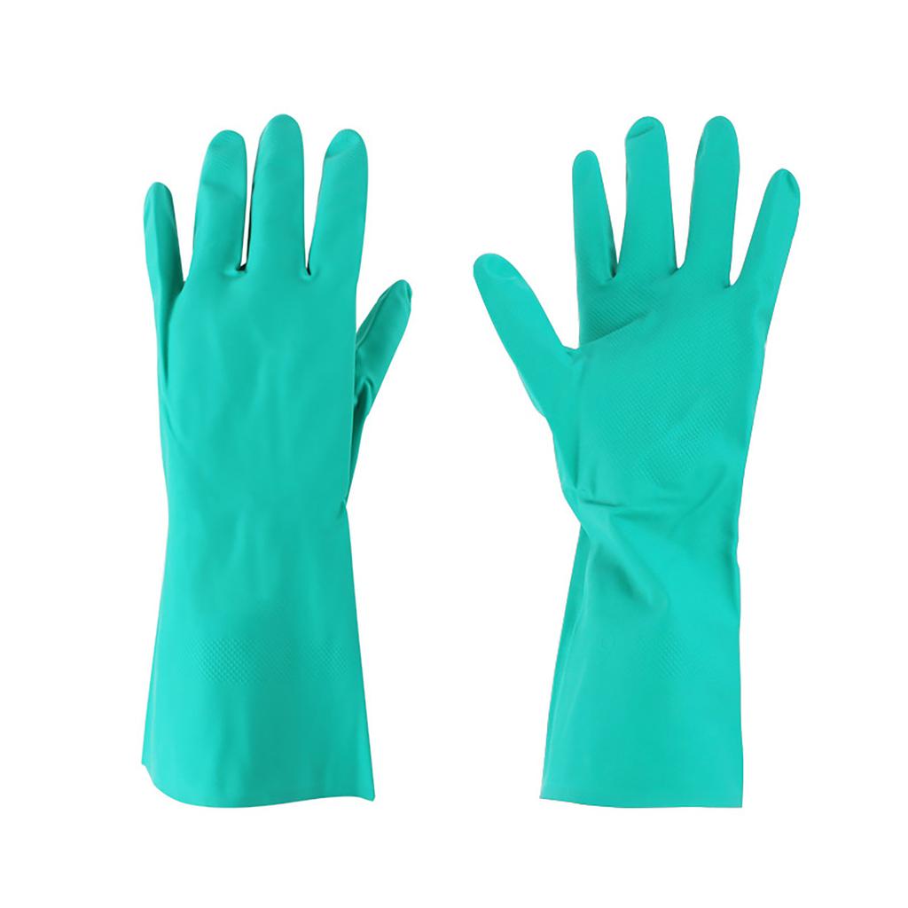 Kemikalieresistenta handskar NBR Industriella Syra Alkali Lösningsmedel Olja Åldrings- Nötningsbeständighet för Arbete