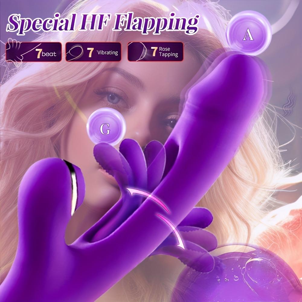 Kvinner Klitoral Slap Vibrator Dildo Vagina Klitoris Klitoral Stimulator Vibrator G-punkts Stimulator Kanin Vibrator Sexleketøy for kvinner Voksenprodukter