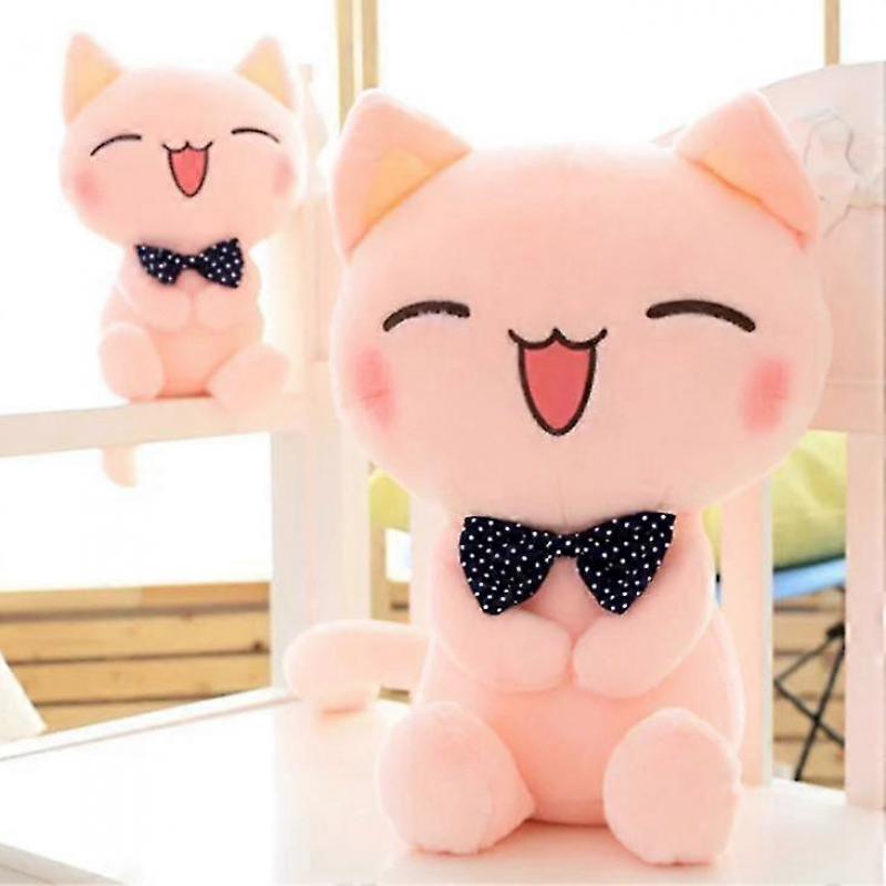 Cute Stuffed Plush Doll, Sitting Height Soft Stuffed Pink Cat Plush Toy