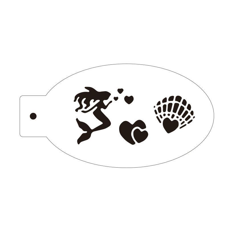 New Face Painting Stencils Templates Professional Body Art Dolphin Deer Butterfly Plastic Makeup Tools